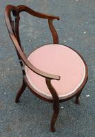 1920s Mahogany Corner Chair in Pink (2 of 3) 1920s Mahogany Corner Chair in Pink (2 of 3)