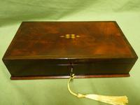 Inlaid Flame Mahogany & Rosewood Box c.1890 (4 of 13) Inlaid Flame Mahogany & Rosewood Box c.1890 (4 of 13)