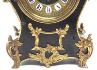 Fine French Ebony & Ormolu Boulle Mantel Clock – Farcot Skelton Dial 8 Day Mantle Clock (8 of 9) Fine French Ebony & Ormolu Boulle Mantel Clock – Farcot Skelton Dial 8 Day Mantle Clock (8 of 9)