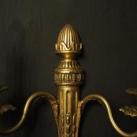 French Set of 3 Twin Arm Gilded Antique Wall Lights (4 of 10) French Set of 3 Twin Arm Gilded Antique Wall Lights (4 of 10)
