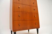 1960's Vintage Mahogany & Brass Tallboy Chest of Drawers (5 of 8) 1960's Vintage Mahogany & Brass Tallboy Chest of Drawers (5 of 8)