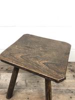 Antique Elm Four Leg Stool (7 of 9) Antique Elm Four Leg Stool (7 of 9)