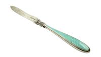 Antique Victorian Sterling Silver & Green Enamel Letter Knife 1885 (5 of 8) Antique Victorian Sterling Silver & Green Enamel Letter Knife 1885 (5 of 8)