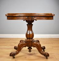 Victorian Burr Walnut Card Table (10 of 10) Victorian Burr Walnut Card Table (10 of 10)