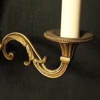French Pair of Gilded Brass Antique Wall Lights (5 of 8) French Pair of Gilded Brass Antique Wall Lights (5 of 8)