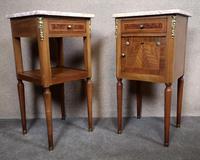 Pair of French Inlaid Mahogany Bedside Cupboards / Night Stands (4 of 14) Pair of French Inlaid Mahogany Bedside Cupboards / Night Stands (4 of 14)