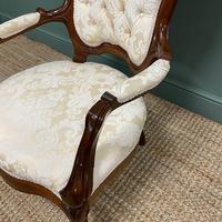 Stunning Mahogany Upholstered Antique Armchair (6 of 7) Stunning Mahogany Upholstered Antique Armchair (6 of 7)