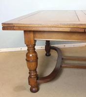 Large Antique Oak Extending Drawleaf Dining Table (9 of 15) Large Antique Oak Extending Drawleaf Dining Table (9 of 15)