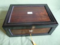 Large Inlaid Rosewood Jewellery – Work Box + Tray c.1840 (11 of 12) Large Inlaid Rosewood Jewellery – Work Box + Tray c.1840 (11 of 12)