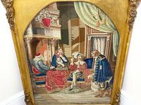 Large Artwork Gilt Gesso Framed 19th Century Tapestry French Royal Court "Playing Chess" (41 of 44) Large Artwork Gilt Gesso Framed 19th Century Tapestry French Royal Court "Playing Chess" (41 of 44)