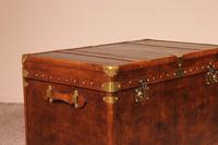 English Travel Chest in Leather - Early 20th Century (4 of 11) English Travel Chest in Leather - Early 20th Century (4 of 11)