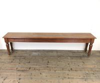 Long Victorian Mahogany Hall Bench (11 of 11) Long Victorian Mahogany Hall Bench (11 of 11)