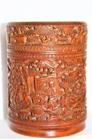 Finely Carved Chinese Bamboo Circular Lidded Pot (6 of 6) Finely Carved Chinese Bamboo Circular Lidded Pot (6 of 6)