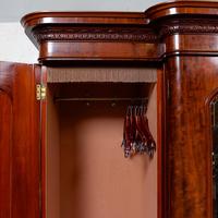 Triple Breakfront Wardrobe Mirrored Mahogany 19th Century (11 of 13) Triple Breakfront Wardrobe Mirrored Mahogany 19th Century (11 of 13)