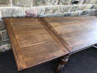 Large Antique Oak 10ft 6" Extending Dining (9 of 12) Large Antique Oak 10ft 6" Extending Dining (9 of 12)