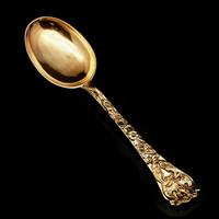 Antique Set of 4 Solid Silver Gilt Spoons with Highly Embossed Design - Henry William Curry 1871 (10 of 14) Antique Set of 4 Solid Silver Gilt Spoons with Highly Embossed Design - Henry William Curry 1871 (10 of 14)