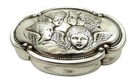 Antique Victorian Sterling Silver 'Cherub' Ring Box 1898 (2 of 9) Antique Victorian Sterling Silver 'Cherub' Ring Box 1898 (2 of 9)