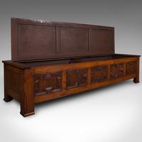 Large Antique Blanket Coffer, English, Oak, Chest, Window Seat, Edwardian, 1910 (2 of 12) Large Antique Blanket Coffer, English, Oak, Chest, Window Seat, Edwardian, 1910 (2 of 12)