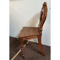 Victorian Oak Armorial Hall Chair (2 of 7) Victorian Oak Armorial Hall Chair (2 of 7)