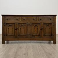 Antique 20th Century Good Quality Sideboard In Oak