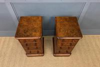 Victorian Pair of Burr Walnut Bedside Chests (11 of 14) Victorian Pair of Burr Walnut Bedside Chests (11 of 14)