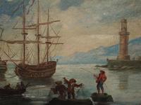 Oil Painting of a Harbour Scene (4 of 11) Oil Painting of a Harbour Scene (4 of 11)