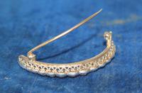 Diamond Crescent Brooch Set with 13 Old Cut Diamonds (5 of 8) Diamond Crescent Brooch Set with 13 Old Cut Diamonds (5 of 8)
