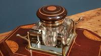 Antique Sheraton Inlaid Mahogany Pen & Ink Stand (3 of 4) Antique Sheraton Inlaid Mahogany Pen & Ink Stand (3 of 4)