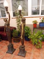 2 Bronze Art Nouveau Style Lamps (6 of 12) 2 Bronze Art Nouveau Style Lamps (6 of 12)