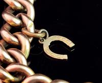 Antique 9ct Gold Curb Bracelet, Edwardian (4 of 9) Antique 9ct Gold Curb Bracelet, Edwardian (4 of 9)
