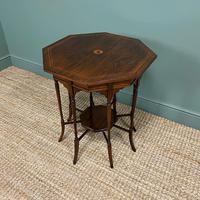 Striking Figured Rosewood Victorian Inlaid Antique Occasional Table (6 of 7) Striking Figured Rosewood Victorian Inlaid Antique Occasional Table (6 of 7)