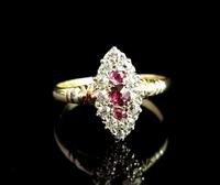 Victorian Ruby & Diamond Navette Ring (3 of 14) Victorian Ruby & Diamond Navette Ring (3 of 14)