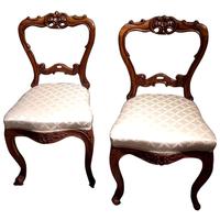 Pair of 19th Century Carved Satinwood Balloon Back Chairs (9 of 9) Pair of 19th Century Carved Satinwood Balloon Back Chairs (9 of 9)