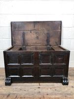 Antique Rare 17th Century Oak Coffer with Block Paw Feet (M-716) (8 of 16) Antique Rare 17th Century Oak Coffer with Block Paw Feet (M-716) (8 of 16)