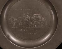 Set of 4 Pewter Plates with Engraved Decoration (5 of 7) Set of 4 Pewter Plates with Engraved Decoration (5 of 7)