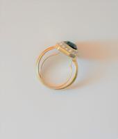 Vintage Signed Designer Attwood & Sawyer Gold Plated Emerald & Crystal Cocktail Ring - Boxed / Xmas Gift Dress Ring (4 of 11) Vintage Signed Designer Attwood & Sawyer Gold Plated Emerald & Crystal Cocktail Ring - Boxed / Xmas Gift Dress Ring (4 of 11)
