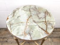 Gold Gilt Table with Circular Onyx Top (3 of 11) Gold Gilt Table with Circular Onyx Top (3 of 11)