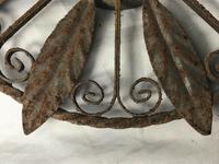 Pair of Rusted Antique 19th Century Spanish Wrought Iron Wall Roundels Sculptures (10 of 12) Pair of Rusted Antique 19th Century Spanish Wrought Iron Wall Roundels Sculptures (10 of 12)