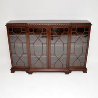 Antique Mahogany Chippendale Style Breakfront Dwarf Bookcase (2 of 11) Antique Mahogany Chippendale Style Breakfront Dwarf Bookcase (2 of 11)
