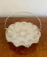 Antique Edwardian Quality Silver Plated Ornate Cake Basket (2 of 4) Antique Edwardian Quality Silver Plated Ornate Cake Basket (2 of 4)
