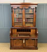 Large Victorian Mahogany Cylinder Bureau Bookcase (5 of 18) Large Victorian Mahogany Cylinder Bureau Bookcase (5 of 18)