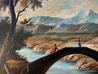 Substantial! Original Italian Landscape Oil by Follower of 17th Century Gaspard Dughet (12 of 15) Substantial! Original Italian Landscape Oil by Follower of 17th Century Gaspard Dughet (12 of 15)