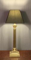 Tall 1920s brass corinthian column table lamp (3 of 8) Tall 1920s brass corinthian column table lamp (3 of 8)