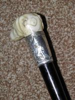 Edwardian J.Howell Hallmarked 1902 Silver Lurcher Dogs Head Walking Stick / Cane (3 of 14) Edwardian J.Howell Hallmarked 1902 Silver Lurcher Dogs Head Walking Stick / Cane (3 of 14)