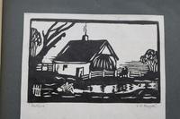 Album of 10 Woodblock Prints by Geoffrey Robert Russell (3 of 12) Album of 10 Woodblock Prints by Geoffrey Robert Russell (3 of 12)