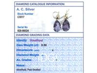 9.58ct Amethyst & 15ct Yellow Gold Drop Earrings - Antique c.1890 (8 of 9) 9.58ct Amethyst & 15ct Yellow Gold Drop Earrings - Antique c.1890 (8 of 9)