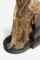 19th Century Seated Maiden on a Stepped Black Marble Base (5 of 6) 19th Century Seated Maiden on a Stepped Black Marble Base (5 of 6)