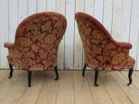 Pair of Antique Napoleon III Armchairs for re-upholstery (3 of 9) Pair of Antique Napoleon III Armchairs for re-upholstery (3 of 9)