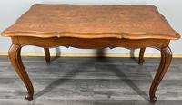 Coffee Table Vintage French Style Oak Carved Wood (LOT 4002)