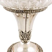 Sheffield Plate Cut Glass Centrepiece (8 of 8) Sheffield Plate Cut Glass Centrepiece (8 of 8)